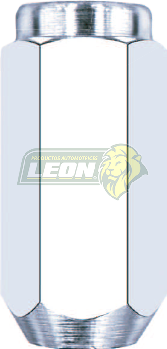 TUERCA CROMADA PLACACERO FORD LOBO LARGA 12x1.75 mm LL. 21 mm (01-223)