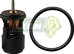 TERMOSTATO AGUA VW GOL 1.6L 09-20, CROSSFOX 1.6L 06-17, POLO 1.6L 03-19, SPORTVAN 1.6L 06-10, SAVEIRO 1.6L 09-20, SEAT IBIZA 1.6L 00-02 PUNTA c/ESCALON CON O-RING “BRUCK”(VW1S2-TT130)