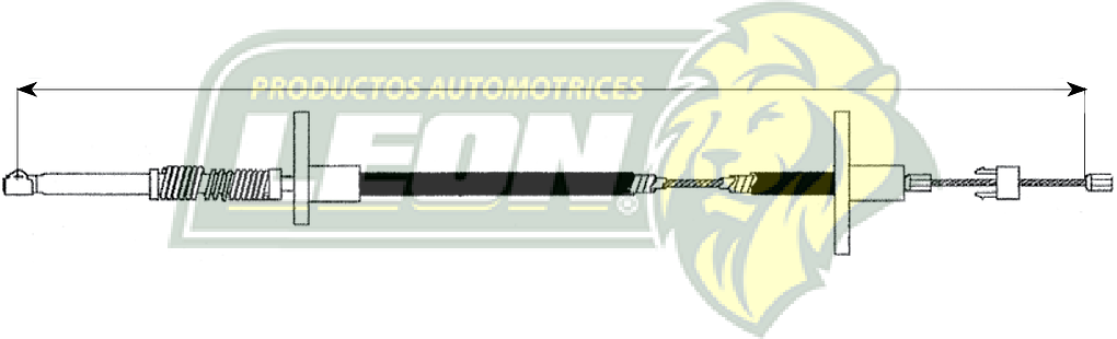 CHICOTE ACEL. FORD MICROBUS 1991 1290 mm.