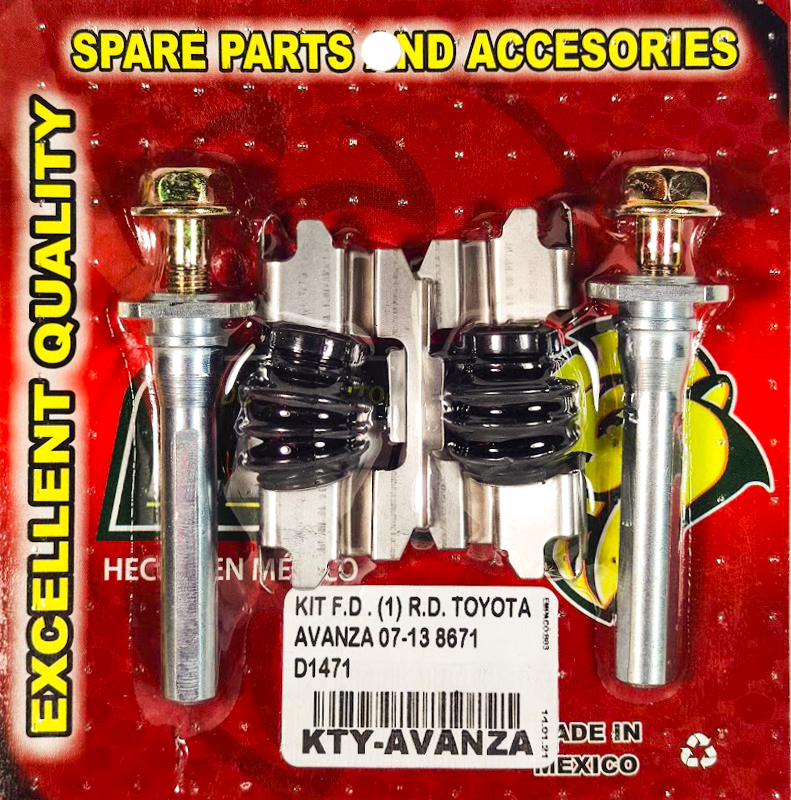 KIT F.D. (1) R.D. TOYOTA AVANZA 07-19 8671 D1471 (ANTES KTY-675) KC675