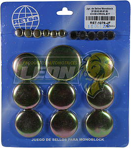 JUEGO SELLO MONOBLOCK G.M. M.267, 283, 302, 305, 307, 327, 350 FIERRO