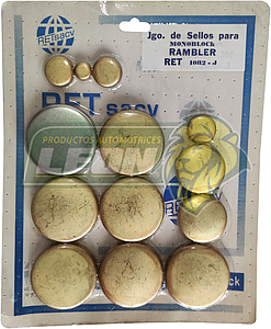 JUEGO SELLO MONOBLOCK RAMBLER 6C. M.192, 199, 232, 252, 258, 282, 332 LATON