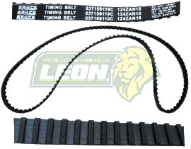 BANDA DISTRIBUCION VW JETTA A3 93-99 2.0L, GOLF A3 93-99 2.0L, SHARAN 01-08 1.8T, ALHAMBRA 02-08 1.8T, EUROVAN T4 01-04 2.5L, DERBY 95-09 1.8L 124x180 (T296)