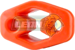 SOPORTE ESCAPE VW JETTA, GOLF NARANJA