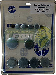 JUEGO SELLO MONOBLOCK FORD M.144, 200, 250, 3.3L., 4.1L FIERRO