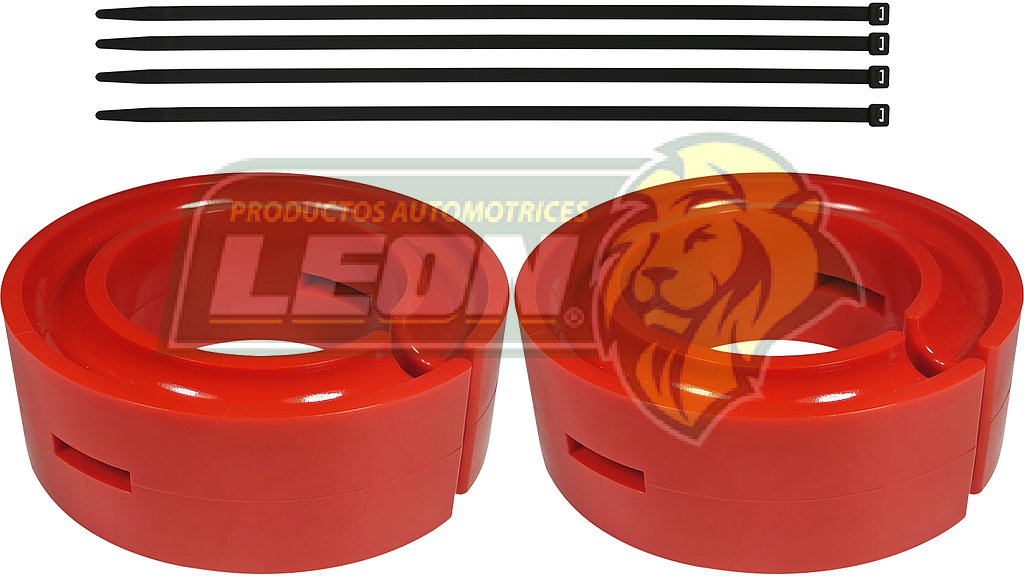 AUMENTO o ESTABILIZADOR DE RESORTE DE SUSPENSION Ø: 6.5” ALT.: 7/8 NARANJA (KIT)