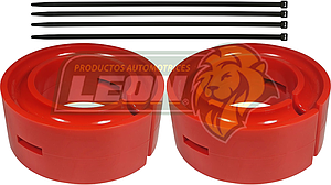 AUMENTO o ESTABILIZADOR DE RESORTE DE SUSPENSION Ø: 6.5” ALT.: 1” 1/2 NARANJA (KIT)