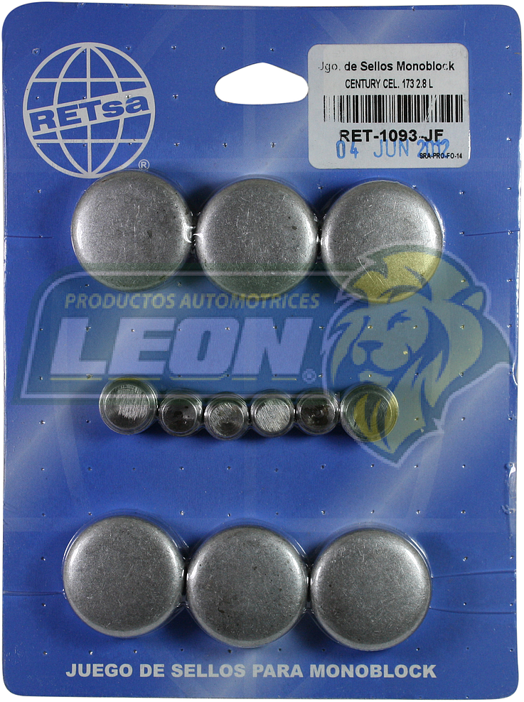 JUEGO SELLO MONOBLOCK G.M. CENTURY, CELEBRITY, CITATION M.173 V6 2.8L FIERRO