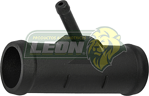 TOMA AGUA VW BEETLE 98-11 1.8T “CODO DE AGUA” (PLASTICO) (DOS SALIDAS GRUESAS DE 1” 1/4 (32 mm) Y UNA PIPETA DE 5/16 (8 mm) (TIPO APH/AWV) BRUCK