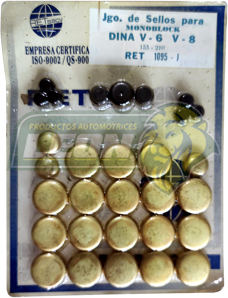 JUEGO SELLO MONOBLOCK CUMMINS 155 DINA V6 LATON