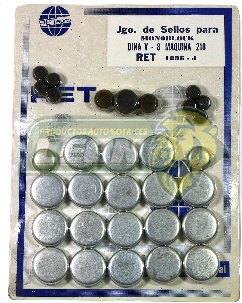 JUEGO SELLO MONOBLOCK CUMMINS 210 DINA V8 FIERRO