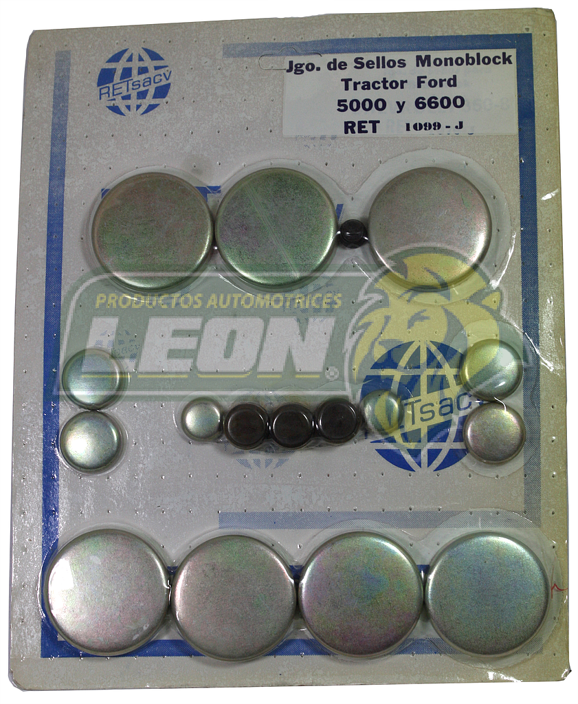 JUEGO SELLO MONOBLOCK FORD TRACTOR M.5000, 6600 FIERRO