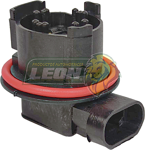 SOQUET 2 POLOS PARA FOCO H7 VW GOL (FARO VALEO) “NEGRO” A300 2T.