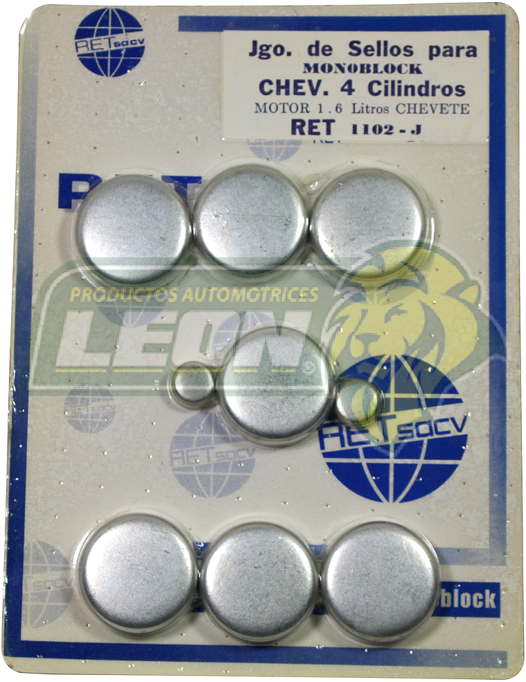 JUEGO SELLO MONOBLOCK G.M. CHEVETE 4C. M.1.4L, 1.6L FIERRO