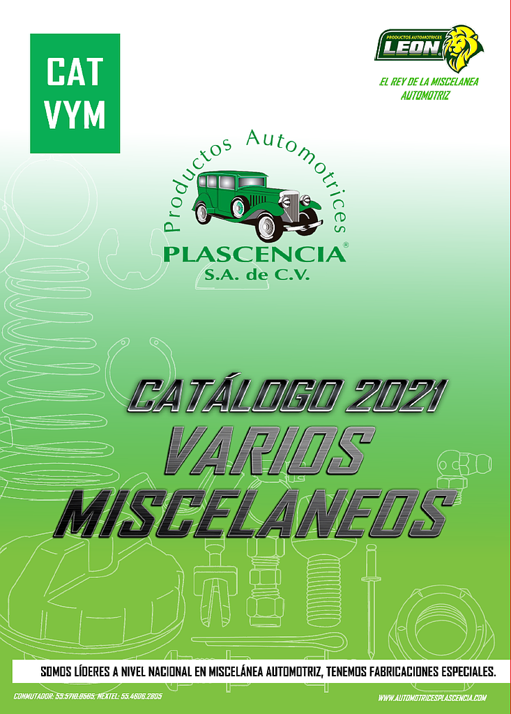 CATÁLOGO 2021 " VARIOS MISCELANEOS"