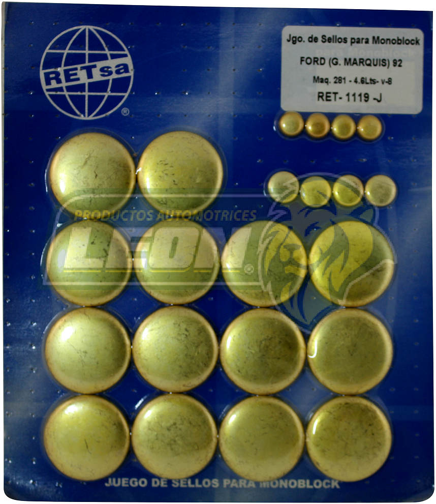 JUEGO SELLO MONOBLOCK FORD MARQUIS M.281, 4.6L LATON