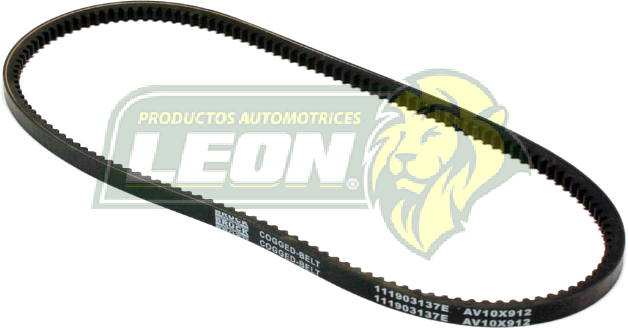 BANDA DENTADA GENERADOR VW M.1600 SEDAN 78-03, COMBI 74-89 10x912 mm (6360, 15355) BRUCK
