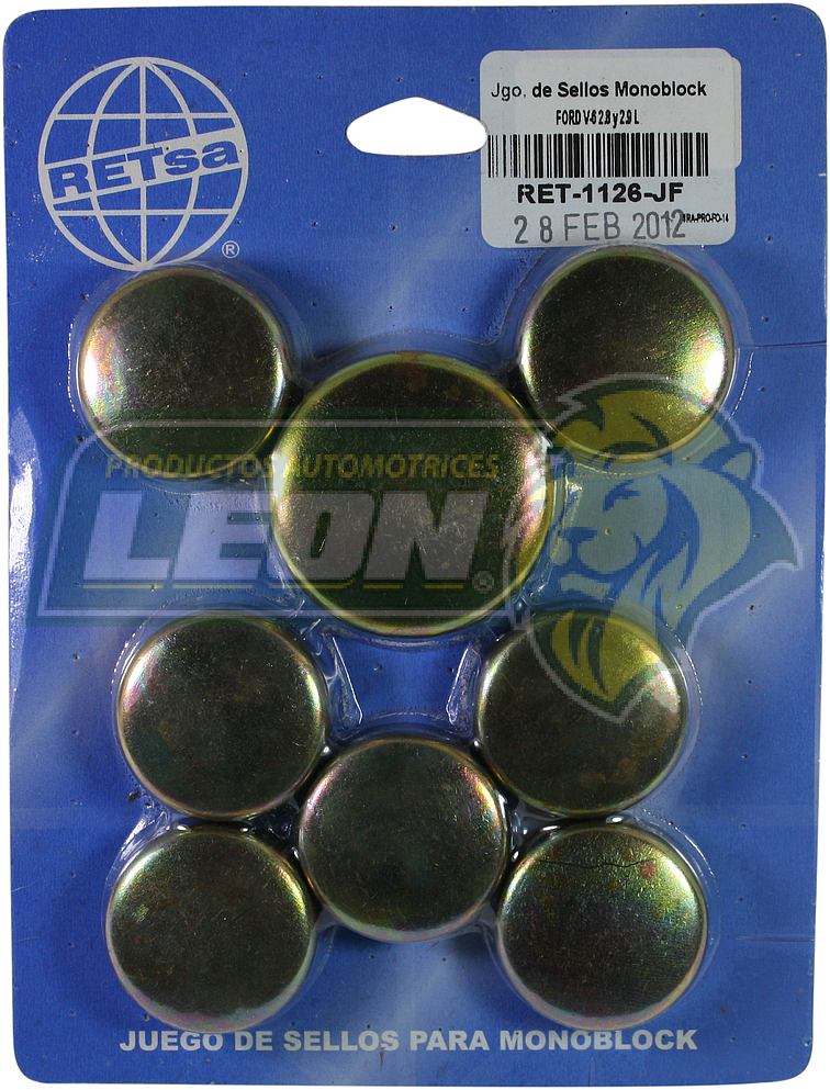 JUEGO SELLO MONOBLOCK FORD V6 M.2.8, 2.9L FIERRO