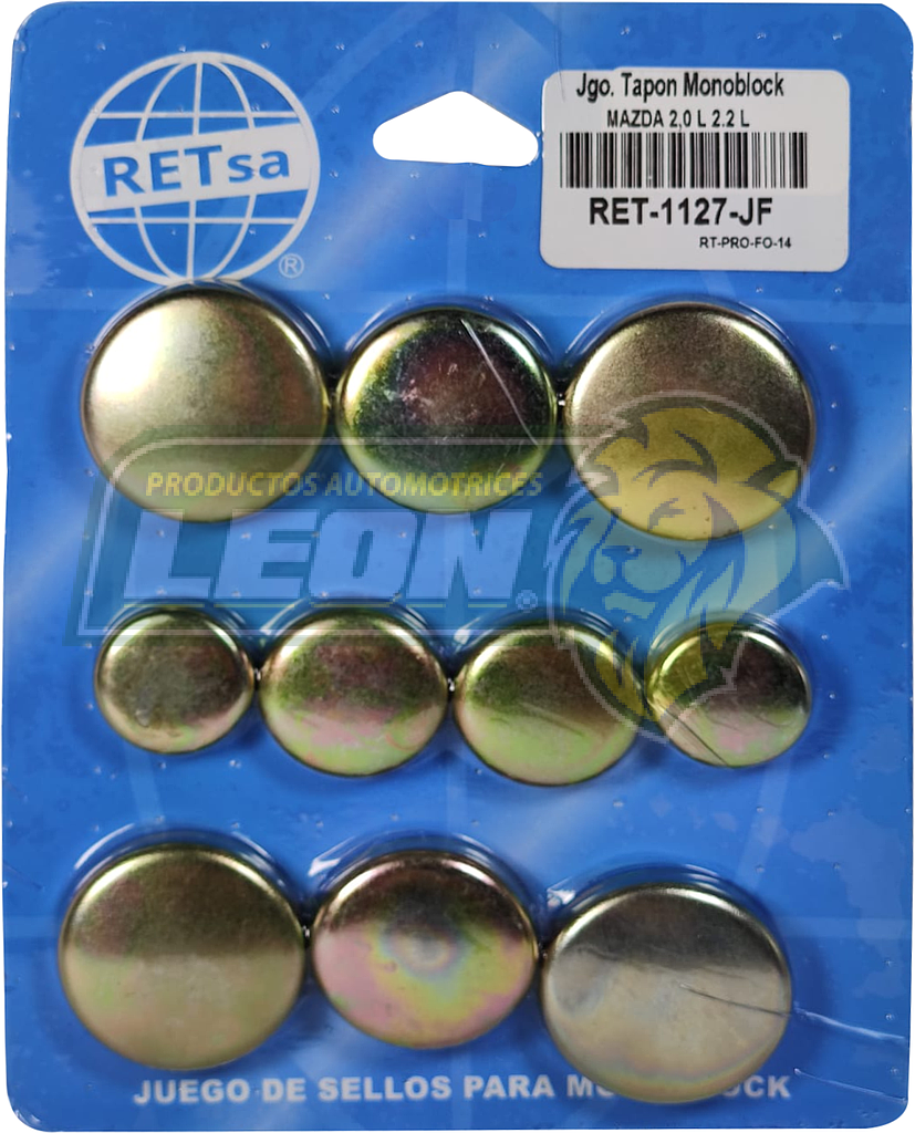 JUEGO SELLO MONOBLOCK MAZDA M.2.0, 2.2L FIERRO