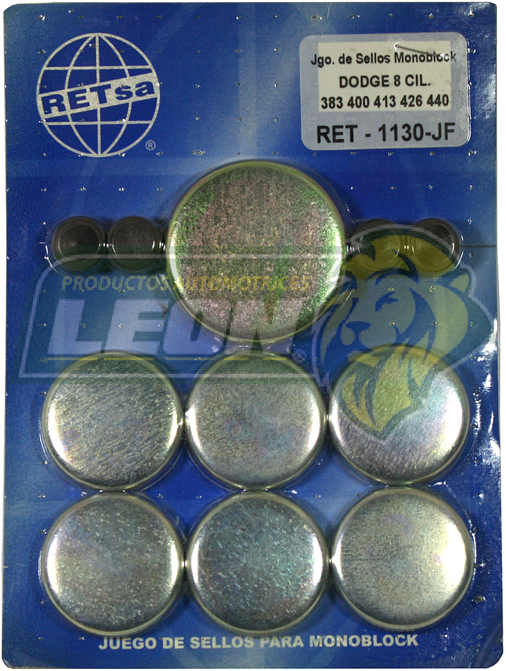 JUEGO SELLO MONOBLOCK DODGE 6 Cil. M.383, 400, 413, 426, 440 FIERRO
