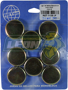 JUEGO SELLO MONOBLOCK G.M. CAVALIER, S-10 2.2L FIERRO