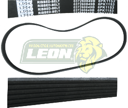 BANDA POLY-V AIRE ACONDICIONADO VW A3 2.0L, NEW BEETLE 00-02 2.0L, DERBY 98-04 1.8L (6PK1153) (K060454) BRUCK