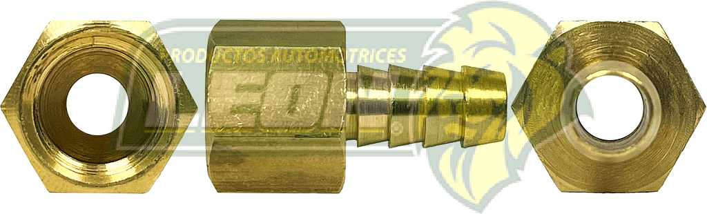 CONEXION COPLE PARA MANGUERA BAJA PRESION MANGUERA A TUBO HEMBRA ØI DE MANG.: 3/8 R. DE TUBO: 3/8