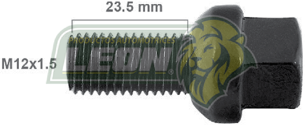 BIRLO RUEDA VW CORSAR, GOLF, JETTA A2, A3, POINTER,LUPO, DERBY 84-98, POLO 2004 12x1.50x23 mm PAVONADO