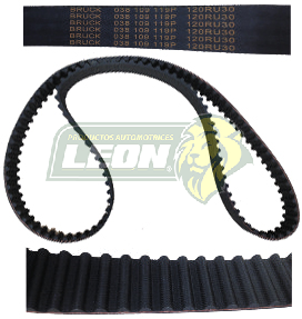 BANDA DISTRIBUCION VW A4, NEW BEETLE, BORA, T5, AUDI A6 98-04, AUDI A4 97-01 DIESEL 1.9L (CODIGOS DE MOTOR ATD-AXR-BEW-BRM-BKC-AXB-BRR) (120RU30) BRUCK