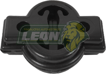 SOPORTE ESCAPE NISSAN SENTRA, TSURU III 92-16, HONDA FIT 2015 “GALLETA” (6551) POLIURETANO NEGRO