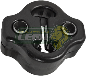 SOPORTE ESCAPE NISSAN URVAN 05-13 “GALLETA” GR.: 34mm CON BUJES METALICOS (6589) POLIURETANO NEGRO