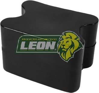 HULE CUÑA ó AUMENTO DE RESORTE “MUELA” CHICA (LGO: 47.5, ALT. A: 31.4, ALT. B: 35 mm) POLIURETANO NEGRO