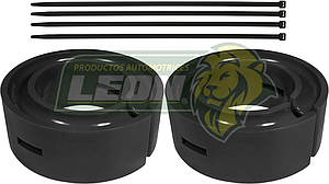 AUMENTO o ESTABILIZADOR DE RESORTE DE SUSPENSION Ø: 6.5” ALT.: 1” 1/4 POLIURETANO NEGRO (KIT)
