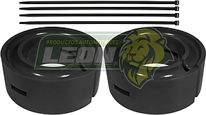 AUMENTO o ESTABILIZADOR DE RESORTE DE SUSPENSION Ø: 6.5” ALT.: 1” 1/2  POLIURETANO NEGRO (KIT)