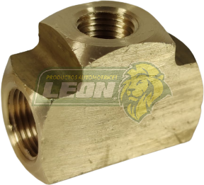CONEXION TE UNION MILIMETRICA PARA TUBO DE FRENOS VW 3/16 o 5 mm R: 12x12x12 mm