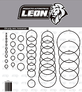 CATALOGO O-RING (TAMAÑO REAL) CON ESPIRAL PLASTIFICADO