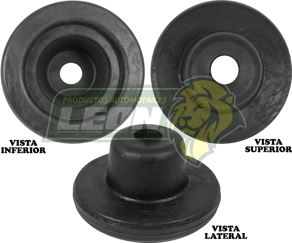 TAPA SOPORTE AMORTIGUADOR VW POINTER SEDAN Y PK-UP 98-10 (3402) (REPUESTO HULE) NAC.