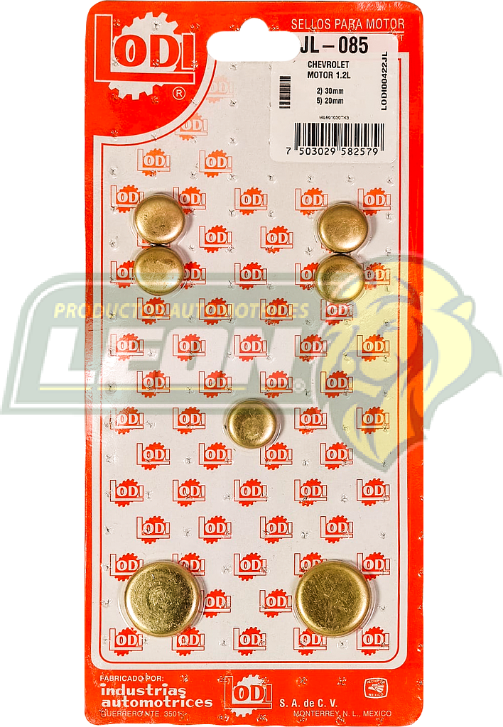 JUEGO SELLO MONOBLOCK G.M. SPARK 1.2L 0917