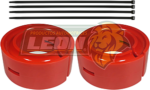 AUMENTO o ESTABILIZADOR DE RESORTE DE SUSPENSION Ø: 5” ALT.: 1” 1/4 “KIT” NARANJA