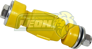 TORNILLO Ó BRAZO ESTABILIZADOR “CACAHUATE” NISSAN PLATINA 02-10, RENAULT CLIO 02-10 COMPLETO GOMAS POLIURETANO AMARILLO