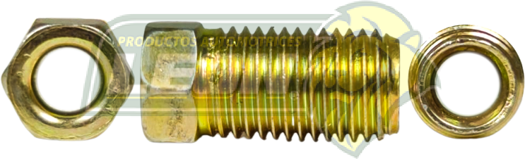 CONEXION DE ACERO TUBO 3/16 R.E. 3/8 LARGA (072)