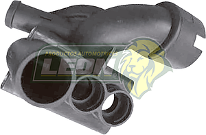 TOMA AGUA VW 6C. EUROVAN, VR6 JETTA A4 2.8L, PASSAT VR6 92-99 “HOUSING 2 SALIDAS, 2 BULBOS” (022121117C) QUEZADA