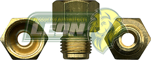 CONEXION (USA) TUERCA HIBROVAC R. EXT.: 7/16-24H. TUBO DE 1/4 ENTRA CONEX-034 R. INT.: 1/2-20H. TUBO DE 5/16 USA CONEX-041