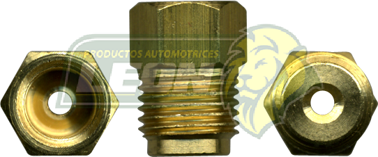 CONEXION (USA) TUERCA HIBROVAC R. EXT.: 1/2-20H. TUBO DE 5/16 ENTRA CONEX-041 R. INT.: 3/8-24H. TUBO DE 3/16 USA CONEX-033