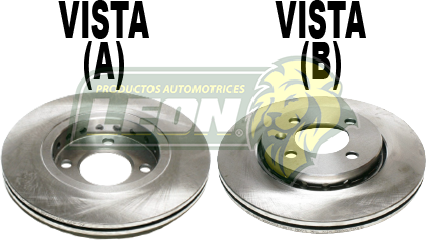 DISCO FRENO VW GOL 09-20 1.6L, SAVEIRO 09-20 1.6L  4 BIRLOS 256x18 mm DELANTERO “VENTILADO”