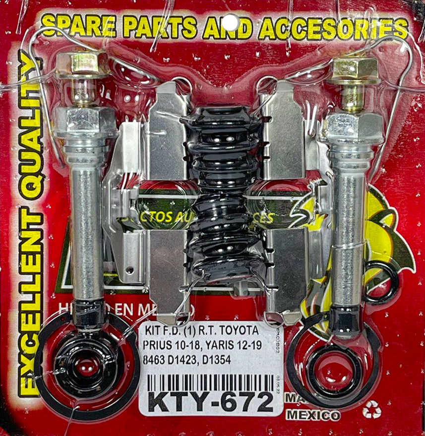 KIT F.D. (1) R.T. TOYOTA PRIUS 10-18, YARIS 12-19 8463 D1423, D1354 KC672