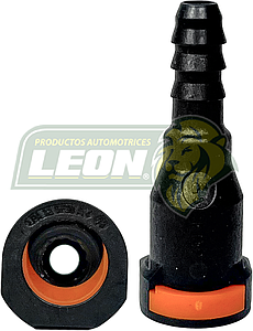 CONECTOR FILTRO GASOLINA RECTO ØI1: 5/16 TUBO ØI2: 1/4 ESPIGA