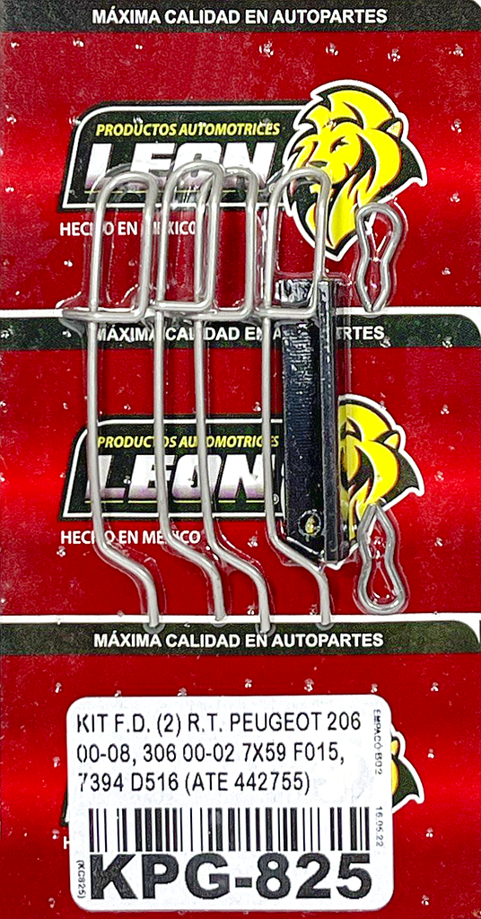 KIT F.D. (2) R.T. PEUGEOT 206 00-08, 306 00-02 7X59 F015, 7394 D516 (ATE 442755) HO825