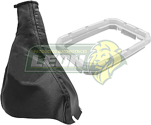 FUNDA Y BASE PALANCA VELOCIDADES G.M. CHEVY (VINIL NEGRO)