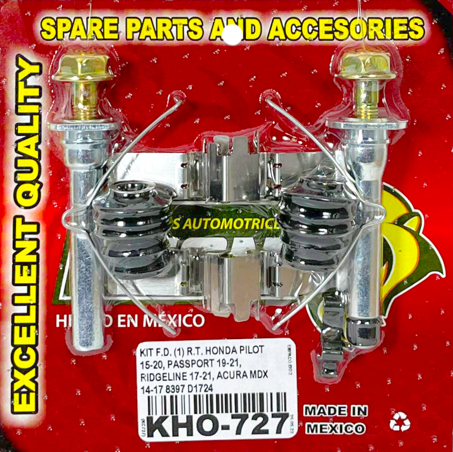 KIT F.D. (1) R.T. HONDA PILOT 15-20, PASSPORT 19-21, RIDGELINE 17-21, ACURA MDX 14-17 8397 D1724 KC727